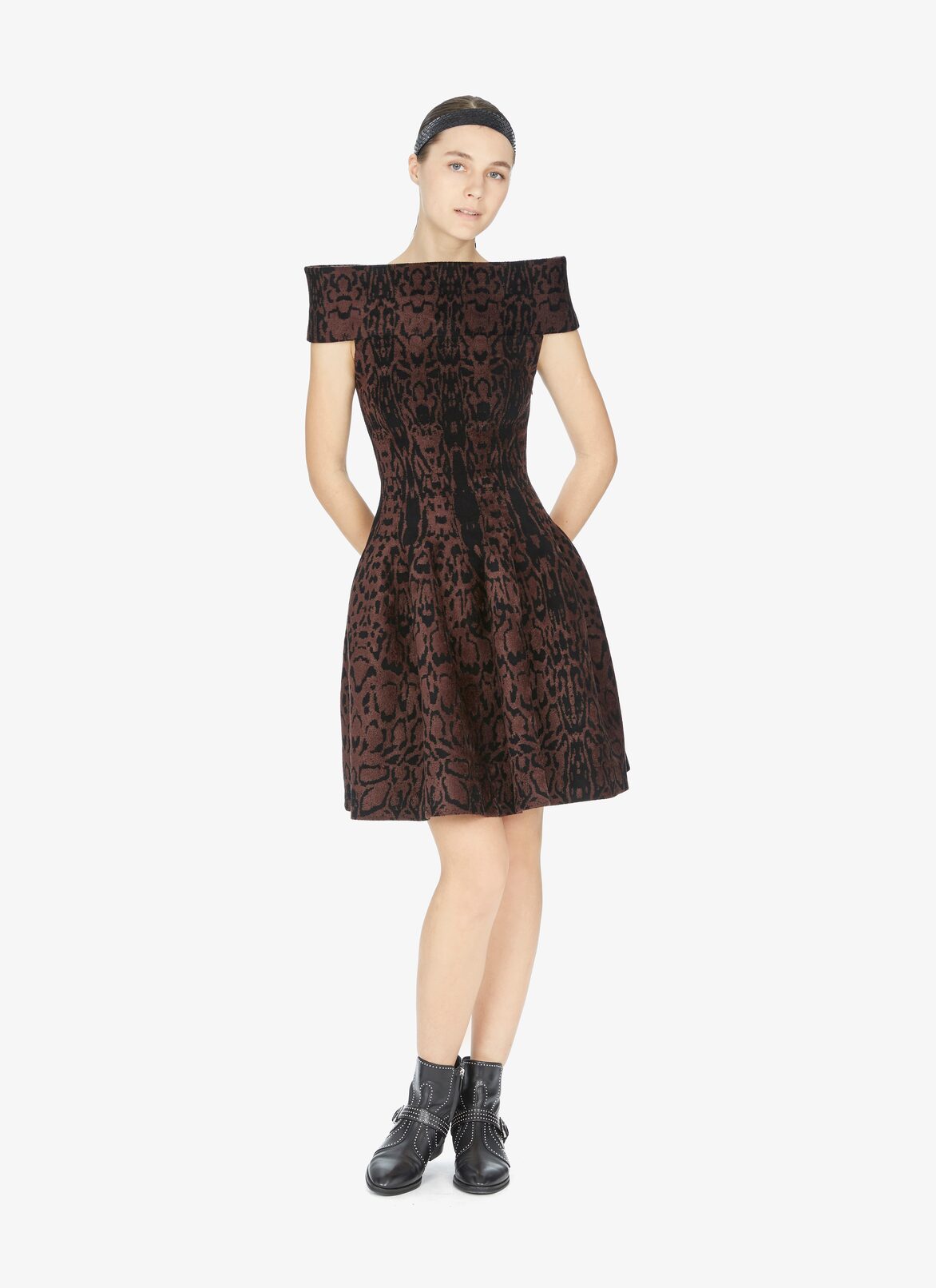 Dresses ALAÏA BLACK/BROWN DRESSES
